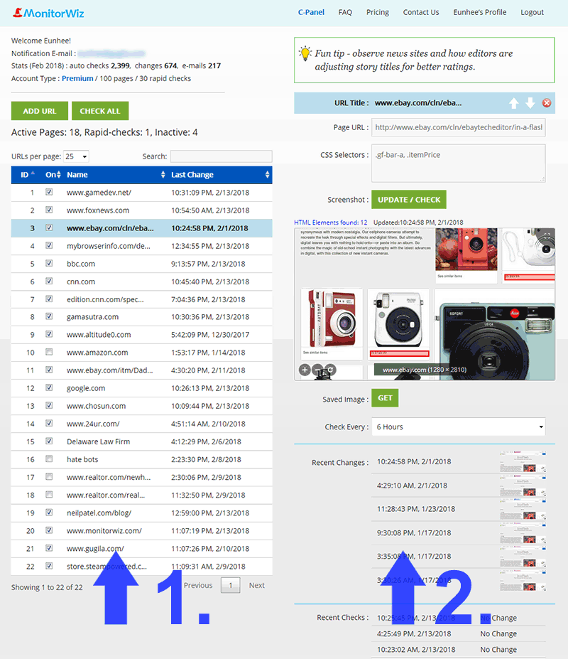 MonitorWiz C-Panel